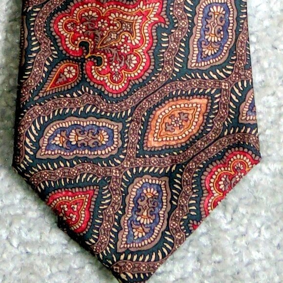 Lot 6 Silk Ties - Mezzo Matto/Bill Blass/Nautica/Bruno Rossi/Van Heusan/Britches - Picture 14 of 16